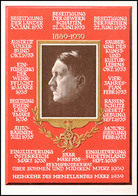 1939,1889-1939, Color Portraitkarte Nr. G2 Zum 50. Geburtstag Abb. A. Hitler, Verlag Photo Hoffmann/München, Mit Pass. M - Altri & Non Classificati