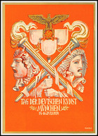 1939, Tag Der Kunst, Offizielle Colorkarte Mit SST MÜNCHEN  BF - Other & Unclassified