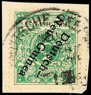 DEUTSCHE SEEPOST NEU-GUINEA-ZWEIGLINIE B  Auf Briefstück 5 Pf. Krone/Adler, Katalog: 2 BS - Nueva Guinea Alemana