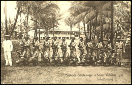 KAISER-WILHELMS-LAND, AK "Miokesen-Schutztruppe / Gefechtsübung" Mit 5 Pfg Kaiseryacht, Stempel "FRIEDRICH-WILHELMSHAFEN - Autres & Non Classés