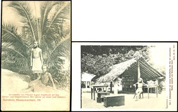 SONNENORDEN, 2 Ansichtskarten (nicht Gelaufen, Ca. 1910), Eine Zeigt August Engelhardt Vor Seiner Schlafhütte, Die Ander - Sonstige & Ohne Zuordnung