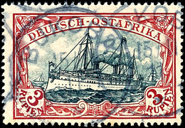 40 Pesa Bis 3 Rupien Je Tadellos Gestempelt, Mi. 418,--, Katalog: 18/21 O - German East Africa