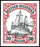 30 Heller Kaiseryacht Ungezähnt, Tadellos Postfrisches Luxusstück Ohne Jegliche Signaturen, Fotoattest Steuer VÖB: "post - Deutsch-Ostafrika