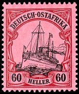 60 Heller Kaiseryacht Luxus Postfrisch, Unsigniert, Mi. 90,-, Katalog: 37 ** - German East Africa