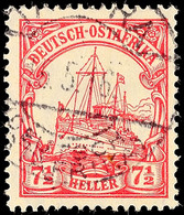 TABORA 15.5.16, Kriegsdatum, Klar Und Zentrisch Auf 7½ Heller Schiffszeichnung, Katalog: 32 O - Afrique Orientale