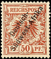 50 Pf. Ungebraucht Mit Neugummi, Mi. 280.- Für *, Katalog: II NG - German South West Africa