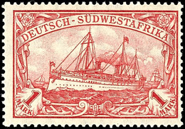 1 Mark Kaiseryacht In Besserer B--Zähnung, Fotobefund Jäschke-L. BPP:"...leichte Mängel" (was Sich Wohl Auf Den Leichten - German South West Africa