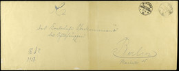 1905, Reichsdienstsache Im Großformat (1x Gefaltet) Aus WINDHUK *a 8.4. Und Briefstempel Hauptquartier Deutsche Schutztr - Deutsch-Südwestafrika