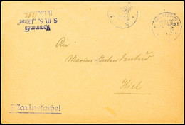 MSP No 26 11/2 12, Dienstbrief "Marinesache"  Absender Kommando S.M.S. Möwe Nach Kiel, ARGE 150,-  BF - Deutsch-Südwestafrika