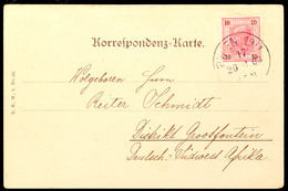 10 Heller Österreich Auf Ansichtskarte (Eckbug) Von WIEN 20.6.03 Nach Grootfontein, Katalog: ÖS 89 BF - Africa Tedesca Del Sud-Ovest