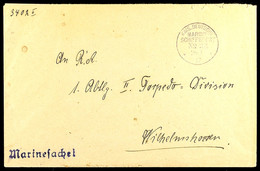 MSP No. 2a 26.7.17 (SMS Roon), Klar Auf Marinesachen-Brief Nach Wilhelmshaven  BF - Otros & Sin Clasificación