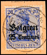 "ATHEM 21.2.17", Klar Und Zentr. Auf Paketkartenausschnitt, 25 C., Katalog: 18 BS - 1° Guerra Mondiale