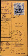 "BORGLOON 20.7.18"; Klar Auf Postanweisungsteil Mit 25 C, Rückseitige 10 C. Erst Nachträglich In Brüssel Entwertet, Kata - 1° Guerra Mondiale