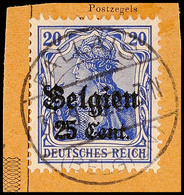 "FALLAIS 30.9.18", Klar Auf Paketkartenausschnitt 25 C., Katalog: 18 BS - 1° Guerra Mondiale