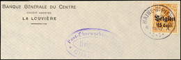 "HAINS-ST.PIERRE 8 VI 1917", Klar Auf Briefstück 15 C. Mit Zensur, Katalog: 15 BS - 1° Guerra Mondiale