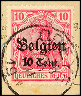 "OREYE 10 VII 1918", Klar Auf Paketkartenausschnitt 10 C., Katalog: 14 BS - 1. WK