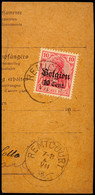 "REMICOURT 4 VII 18", Klar Rückseitig Auf Postanweisungsteil 10 C., Katalog: 14 BS - 1. WK