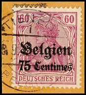 "THIENEN 8.9.18", Klar Und Zentr. Auf Postanweisungsausschnitt 75 C., Katalog: 6 BS - 1. WK