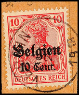 "VEDRIN 22 IX 1918",  Klar Und Zentr. Auf Postanweisungsausschnitt 10 C., Katalog: 14 BS - 1. WK