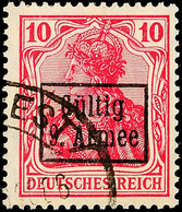 10 Pfg Germania, A-Farbe, Tadellos Gestempelt, Gepr. Dr. Hochstädter BPP, Mi. 100.-, Katalog: 1a O - Sonstige & Ohne Zuordnung