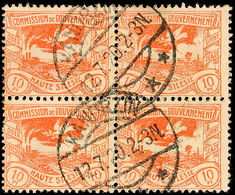 "KANDRZIN 12.7.20", Type H, Zwei Abschläge Auf Viererblock 10 Pfg Hüttenwerke, Stempelbewertung 30 P., Katalog: 16(4) O - Altri & Non Classificati