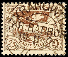 "KRANOWITZ (KR. RATIBOR) 19 11 20", Kreisobersegmentstempel, Zentrisch Klar Auf 25 Pfg Hüttenwerke, Stempelbewertung 40  - Andere & Zonder Classificatie