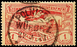 "POLNISCH WÜRBITZ 29 9 21", Kreisobersegmentstempel, Auf Bedarfsstück 1 Mk Hüttenwerke, Stempelbewertung 60 P., Katalog: - Otros & Sin Clasificación