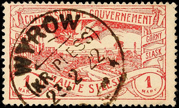 "WYROW (KR. PLESS) 23.2 22", Kreisobersegmentstempel, Auf 1 Mk Hüttenwerke, Stempelbewertung 60 P., Katalog: 26 O - Altri & Non Classificati