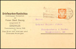 DANZIG 1 * * * 11.8.24 BESUCHT UND BESCHICKT DIE II. DANZIGER INTERNATIONALE MESSE 2.-5. OKTOBER 1924, Maschinenwerbeste - Altri & Non Classificati