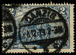 DANZIG 5c, Abstempelung 5.12.1919, Klar A. 2 RM, (Marke Ein Zahn 1/2), Katalog: DR 95BII O - Autres & Non Classés