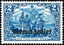 5 - 80 Pfg Germania Mit Aufdruck, 17 Werte Komplett, Tadellos Postfrisch, Gepr. Dr. Petersen BPP, Mi. 300.-, Katalog: 1/ - Memelland 1923