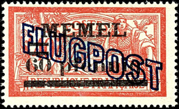 60 Pfg Auf 40 C. - 4 M. Auf 2 Fr. Flugpost, 7 Werte Komplett, Tadellos Postfrisch, In Postfrischer Erhaltung Nicht Häufi - Memel (Klaïpeda) 1923