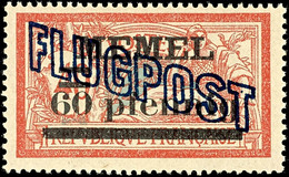 Flugpost 60 Pf. In Typ II, Tadellos Postfrisch, Fotobefund Huylmans BPP, Mi. 200,--, Katalog: 40II ** - Memel (Klaipeda) 1923
