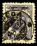 3 C. Auf 40 M. Mit Aufdruckabart "linker Zierbalken Gebrochen"; Aufdrucktype III; Sauber Gestempelter Wert In Tadelloser - Memel (Klaïpeda) 1923