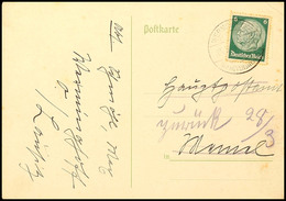 1939, Postkarte Mit 6 Pfg Hindenburg Von "WERMINGHOFF (Kr Hoyerswerda) 25.3.39" An Das Postamt Memel (Anfrage Eines Samm - Memelland 1923