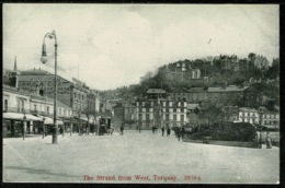 Ref 1248 - Early Postcard - The Starnd From The West - Torquay Devon - Torquay