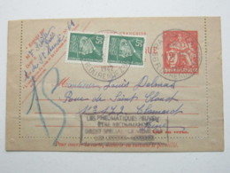 1942 , Poste Pneumatic ,  Paris - Pneumatiques