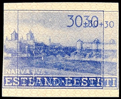 30+30 K. Ungezähnt Mit Doppeldruck Tadellos Postfrisch, Mi. 180.-, Katalog: 6UDD ** - Estonia