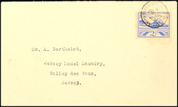 2 1/2 D Auf Brief Mit Ersttagstempel Vom Zweigpostamt BERESFORD ST. JERSEY CHANNEL IS. 29.6.43, Katalog: 7y BF - Altri & Non Classificati