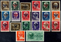 5 C. - 50 C. Und 1,25 L. Eilmarke, 20 Werte Komplett, Tadellos Postfrisch, Gepr. Krischke BPP, Mi. 370.-, Katalog: 1/20  - Sonstige & Ohne Zuordnung