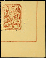 60+40 Kop. Auf X-Papier Tadellos Postfrisch Als Rechte Untere Blockecke, Mi. 150.-, Katalog: 18x ** - Altri & Non Classificati