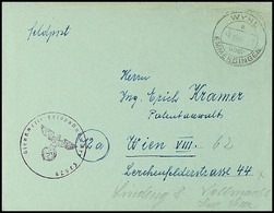 1944, Feldpostbrief Aus WYHL über EMMENDINGEN 4.10. Nach Wien Mit Briefstempel Mit Feldpostnummer "11660 A" (= Stab I De - Andere & Zonder Classificatie