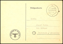 1944, Festung St. Nazaire, Funknachrichtenkarte Mit Aptiertem Poststempel "VII R 21.12.44" Nach Lambruck Bei Diepholz, G - Sonstige & Ohne Zuordnung