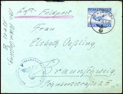 1943, Luftfeldpostbrief Vom 08.05.43 Nach Braunschweig, Absender Feldw. Oeßling, Feldpostnr. 13413 E (5. Komp. Feldstraf - Autres & Non Classés