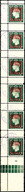 1/2 D. Senkr. 6er-Streifen Mit Aufdruck "LIQUIDATION OF EMPIRE", A, B, C, D, E Und H, Tadellos Gestempelt, Selten!, Kata - Sonstige & Ohne Zuordnung