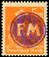 5 Mark Orange Mit Fehlendem Wertaufdruck "12", Tadellos Postfrisch, Gepr. Zierer BPP, Katalog: 68F ** - Fredersdorf-Vogelsdorf