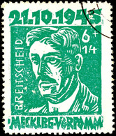 6+14 Pf. Schwärzlichgelbsmaragdgrün, Plattenfehler V, Gestempelt, Gepr. Kramp BPP, Mi. 750,- + Plattenfehler 510,-, Kata - Sonstige & Ohne Zuordnung