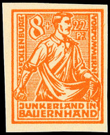 8 Pfg Probedruck In Orange, Ungezähnt, Sign. Rijxman, Katalog: 24PIIU (*) - Other & Unclassified