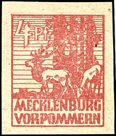 4 Pfg Abschied Lebhaftkarminbraun Mit Plattenfehler III, Tadellos Postfrisch, Gepr. Kramp BPP, Mi. 540.-, Katalog: 31ybI - Autres & Non Classés