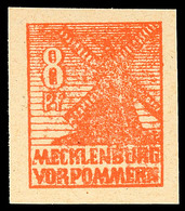 8 Pfg Abschiedsserie, Y-Papier, Rotorange, Postfrisch, Gepr. Kramp BPP, Mi. 280.-, Katalog: 34yb ** - Autres & Non Classés